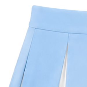Jupe plissée bleu ciel, blanc et noir pour femme, taille haute, pour cheerleading, performance sportive, danse et uniforme de cheerleader - Product Image 3