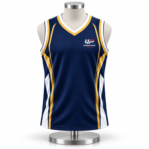 Maillot de basket personnalisé sans manches avec noms et numéros de joueur personnalisés et design athlétique élégant pour les clubs de basket - Product Image 1