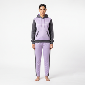 Conjunto Deportivo Casual de Dos Tonos para Mujer, de la Mejor Calidad, con Capucha, Corte Regular, Pantalones Jogger de Poliéster de Manga Larga con Bolsillos - Product Image 3