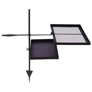 Portable Heavy-Duty Skillet Combo with Swivel Campfire Grill Adjustable Grill Grate Pan for <b>Camping</b> Outdoor Adventures - Product Image 4