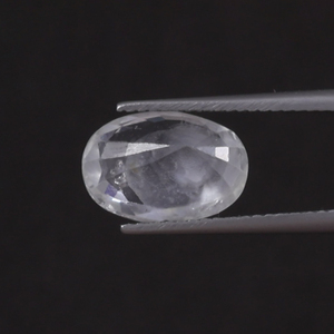 Zafiro Blanco Natural de Grado AAA, Gema Suelta de 5 Quilates, Corte Ovalado 12x8.5mm, Certificado IGI, para Joyería - Product Image 3