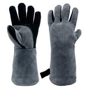 New Trending Product Wear-Resistant Safety Working <b>Gloves</b> For Welder Top Quality Leather Hand Protection Welding Work <b>Gloves</b> - Product Image 1