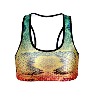 Soutien-gorge de sport sublimé professionnel pour femme, impression personnalisée, idéal pour la gym, le fitness, la course et l'entraînement, doux et confortable à porter - Product Image 2