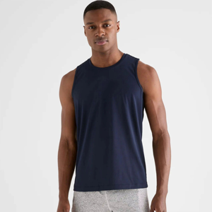 Débardeurs Homme Personnalisés Pas Chers avec Logo, Coupe Musclée, Simples, Sans Manches, pour Entraînement, 100% Coton Respirant - Product Image 1