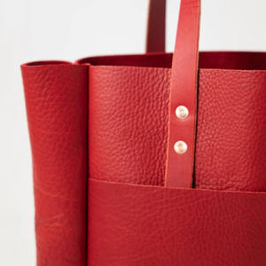 Women Tote <b>Bag</b> Custom Genuine <b>Leather</b> Waterproof Zipper Closure Shoulder Handbag Large Shopping - Product Image 3
