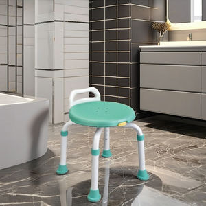 Silla de Ducha Ajustable Ligera de Aleación de Aluminio Fabricada en Taiwán, Rotación de 360 Grados para Seguridad en el Baño, Productos para el Cuidado de Personas Mayores - Product Image 1