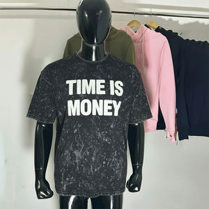 เสื้อยืดโอเวอร์ไซส์ สไตล์ไฮสตรีท โพลีเอสเตอร์ เสื้อผ้าสตรีทแวร์สำหรับฤดูร้อน - Product Image 1