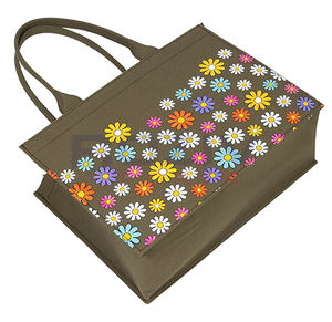 Bolsas de Lona Reutilizables Resistentes de Algodón 100% con Logotipo y Diseño Personalizados de Fábrica, con Asa de Cordón para Uso en Exteriores - Product Image 3