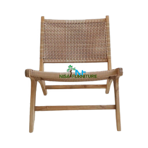 Muebles de Indonesia, diseño moderno, silla de jardín de madera de teca, silla de salón impermeable de mimbre sintético PE duradero para exteriores - Product Image 2