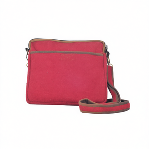 Sac à bandoulière de voyage en coton pour femme avec fermeture éclair - Product Image 2