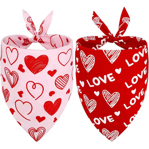 Vente en gros : Bandana carré pour animaux de compagnie en 100 % coton, motif imprimé triangulaire, col personnalisable, design tendance été, logo personnalisable - Product Image 3