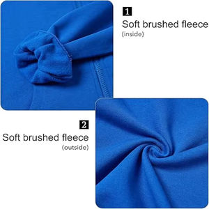 Sweat-shirts à capuche personnalisés pour hommes, impression de logo en relief, streetwear, épaules tombantes, coton lourd, sweat-shirt à capuche pour hommes - Product Image 5