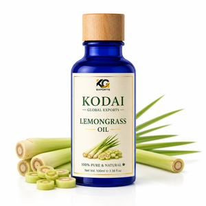 Huile Essentielle de Citronnelle du Tamil Nadu 100% Pure et Naturelle de Qualité Supérieure, Distillée à la Vapeur, pour Aromathérapie et Soin du Visage, par Kodai Global Export - Product Image 1