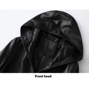 Wholesale Custom Genuine <b>Leather</b> <b>Jacket</b> Women Zipper Closure Waterproof Breathable Windproof Slim Fit <b>Long</b> Sleeves Winter Custom - Product Image 5