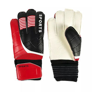 Excellent Quality Leather Goalkeeper <b>Gloves</b> <b>Black</b> Color Full Finger Anti Slip Lightweight Breathable Football Protection Club - Product Image 5