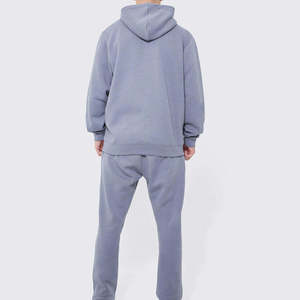 ชุดกีฬาผู้ชายแบบ Co Ord ชุดออกกำลังกายดีไซน์ไดนามิกพร้อมแจ็คเก็ตแทร็คและกางเกงเข้าชุดสำหรับใส่ในชีวิตประจำวันที่แอคทีฟ - Product Image 6