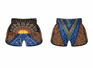 Shorts de Muay Thai personnalisés de haute qualité pour hommes, logo personnalisé sublimé, shorts d'arts martiaux respirants pour l'entraînement au kickboxing pour hommes - Product Image 2