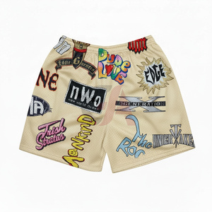 Shorts de plage personnalisés pour hommes, imprimés par sublimation, 100 % polyester, écologiques, légers, entièrement imprimés, 2026 - Product Image 1