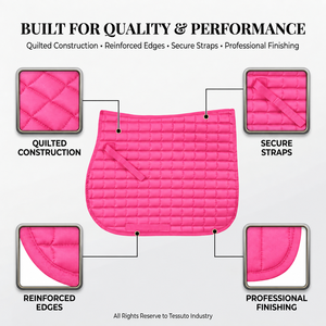 Almohadilla para Silla de Montar a Caballo con Logotipo Personalizado al por Mayor, Fabricante OEM, Premium, Acolchada, de Polialgodón, para Doma y Salto - Product Image 2