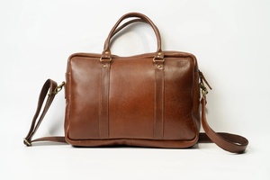 Bolsos de Cuero 100% Genuino para Portátil, Casuales, Duraderos, de Hombro, Diseño OEM Personalizado, Precio al por Mayor para Hombre - Product Image 2