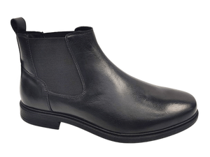 Botas Chelsea de Altura al Tobillo con Punta Redonda, Estilo Slip-On, Parte Superior de Cuero Genuino, Suela de Goma Antideslizante, Entresuela de EVA, Forro de Microfibra - Product Image 1