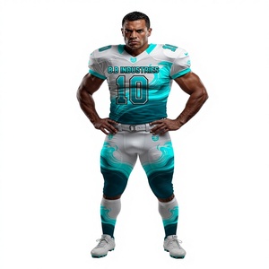Premium Purple Green Splash Custom Football Uniform Set with Short Sleeve Printed Sublimation <b>Padded</b> <b>Pants</b> for Custom Team - Product Image 4