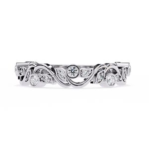 Bagues de mariage classiques en or massif 14 carats avec diamants de laboratoire HPHT VVS VS DEF pour usage quotidien - Product Image 6