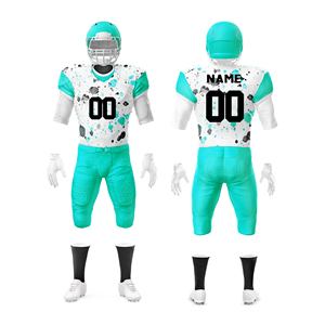 Uniforme de Fútbol Americano de Último Diseño a Precio de Mayoreo, Nuevo Estilo con Patrón Sólido, Pantalones Cortos 100% Poliéster, Antibacteriano y de Secado Rápido para Adultos - Product Image 2