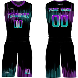 Ensemble de maillots de basket-ball personnalisés en gros, sublimation, maille respirante, nom et numéro personnalisés, OEM, faible MOQ, échantillon gratuit - Product Image 1