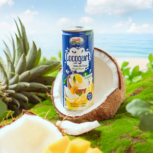 Produits les plus vendus 100% végétalien Boisson au cocogurt saveur fraise 250ML Fabricant vietnamien Lait de coco naturel avec prébiotiques - Product Image 1