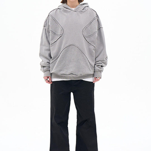 Sweat-shirts pour hommes de qualité supérieure |   Pull à capuche en polaire léger |   Design streetwear solide et tendance |   Vêtements décontractés coupe classique - Product Image 6