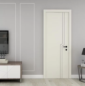 Puertas de Madera Laminada con Núcleo Compuesto WPC, Estilo Moderno y Minimalista, Color Madera, Resistentes al Agua, para Apartamentos, Dormitorios, Baños y Cocinas - Product Image 4