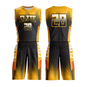 Conjunto de Uniforme de Baloncesto Sublimado Personalizado, Último Diseño, Sin Mangas, Ropa de Equipo, Tela de Malla, Uniformes de Baloncesto DIY, Kit de Jersey - Product Image 3