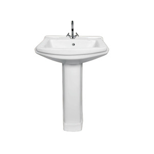 Lavabo avec socle Lavabo en céramique Lavabo pour pieds de salon en céramique avec support - Product Image 1