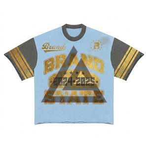 ชุดลำลองผู้ชายสุดฮิต ชุดวอร์มฤดูร้อน ลายฟอกสี ชุดเซ็ต 2 ชิ้น เสื้อยืดครอปพิมพ์ลาย และกางเกงขาสั้น - Product Image 3