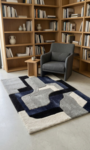 Modern High Pile <b>Hand</b> <b>Tufted</b> <b>Rugs</b> Abstract Design for Living Room Extra Thick Pet Friendly & Eco Friendly Soft & Durable - Product Image 5