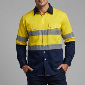 Vêtements de travail réfléchissants et anti-humidité, chemises haute visibilité, services OEM, chemises de travail à manches longues haute visibilité en gros - Product Image 1