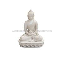 Statue de Bouddha Amitabha, Lumière Infinie, Sculptée à la Main en Résine, Petite Sculpture Assise sur Lotus, Feng Shui, Décoration d'Intérieur, Cadeau Personnalisé