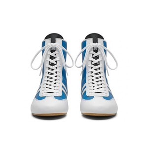 Nouvelles Chaussures de Boxe Montantes en Maille à Lacets pour Hommes et Femmes – Résistantes à l'Usure, Respirantes et Antidérapantes pour l'Entraînement de Lutte - Product Image 1