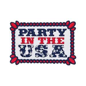 Parches bordados patrióticos de sarga con estrellas a cuadros de EE. UU. para gorra trucker, termoadhesivos, con diseño de corazón sonriente de América, material principal sostenible - Product Image 6