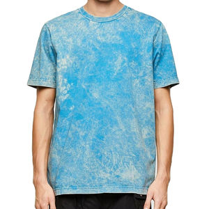 OEM Custom Men's <b>Vintage</b> Print <b>Tee</b> Oversize Acid Wash Sun Fade Bleached Boxy Casual Fleece T Shirt Ripped Stone Wash Cotton - Product Image 6