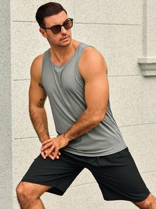 Signature Mens Tank Top Soft Weave Air <b>Motion</b> Stretch Comfort <b>Light</b> Drape Polyester Fresh Texture Daily Wear Modern Shape - Product Image 5