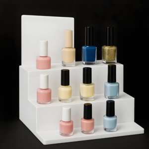 Gran oferta, soporte de exhibición de belleza de maquillaje de Perfume de encimera acrílico personalizado para exhibición de tienda minorista de cosméticos - Product Image 6