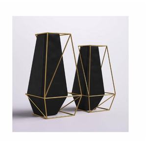 Jarrón de Metal cónico moderno de alta calidad con asas, florero de mesa moderno, para el hogar florero decorativo, oficina, decoración para sala de estar - Product Image 2