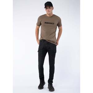 Men's Casual Vintage Slim-Fit Micro-Cut Jeans Low-Rise Wash with Stylish Stitching Fashionable Smoke-Ash Pocket Adult Shapers - Product Image 4