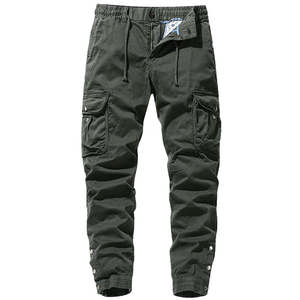 Pantalones de Invierno para Hombre, Talla Grande, Estilo Cargo, Cómodos, con Múltiples Bolsillos, de Poliéster/Algodón, con Puños Largos, OEM - Product Image 2