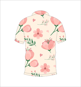 เสื้อโปโลพิมพ์ลายดอกไม้แบบกำหนดเอง แขนสั้น สวมใส่สบาย เหมาะสำหรับกอล์ฟ เทนนิส ชุดทีมฤดูร้อน - Product Image 6