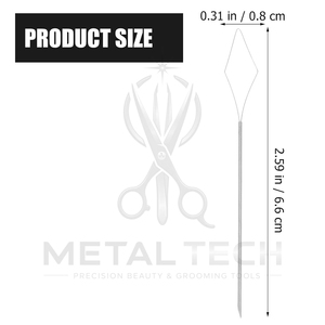 Diamond Shape Hair Extension Wire Loop <b>Needle</b> <b>Threader</b> Pulling Hook for Micro Ring Link Silicone Beads Application Tools - Product Image 4