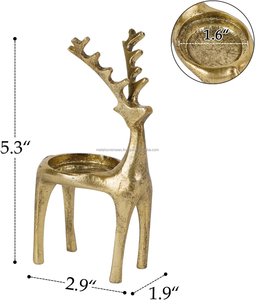 Renne Décoration De Noël De Noël Statues De Renne Décor pour Intérieur Décor À La Maison Table Manteau Armoire Bureau Bureau - Product Image 5