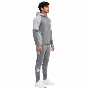 Men's Performance Active <b>Tracksuit</b> Set with Stretch Fabric Hooded Sweatshirt & Training Joggers for GymWear <b>Tracksuit</b> OEM Order - Product Image 4